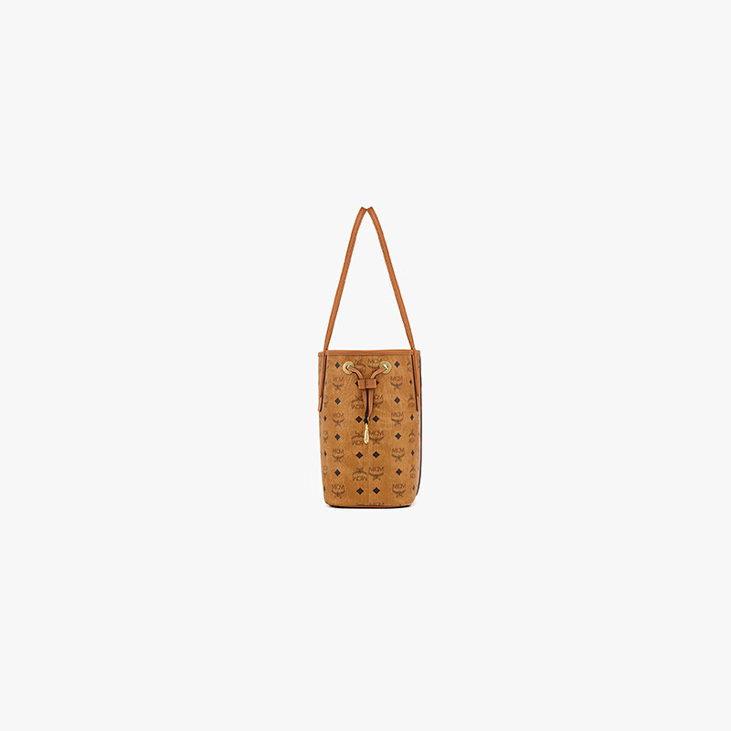 MCM New Arrival Exquisite Commuter LIZ Small Reversible Double Tote Bag Cognac Color Qixi Festival Gift 4
