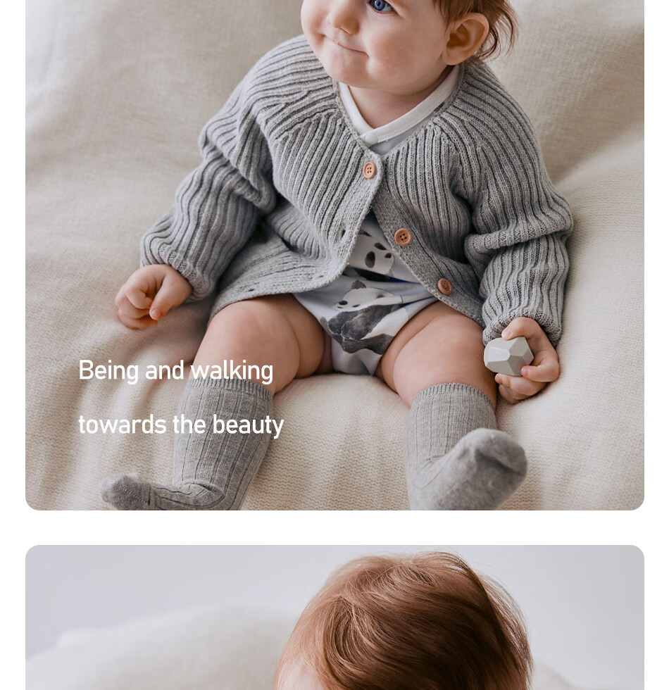 OAK FAMILY Children's Cardigan Sweater, Baby Boys And Girls Spring And Autumn Knitted Jacket, Pure Cotton, Pink (Anti-Static), Size 80 21