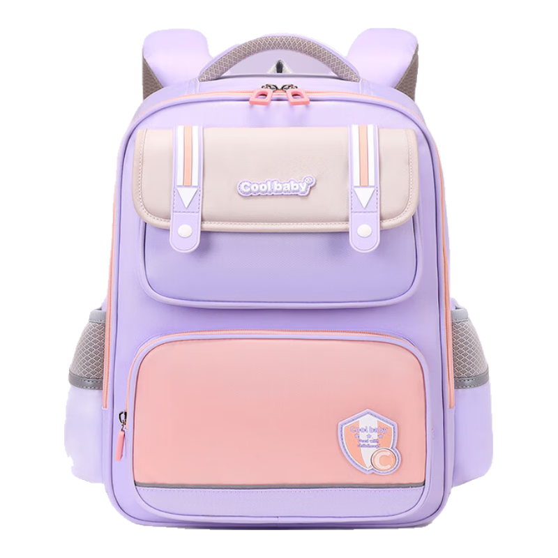 COOLBABY Schoolbag for Primary School Students Grades 1-3 Spine Protection And Pressure Relief Backpack for Boys And Girls Children's Double Shoulder Bag