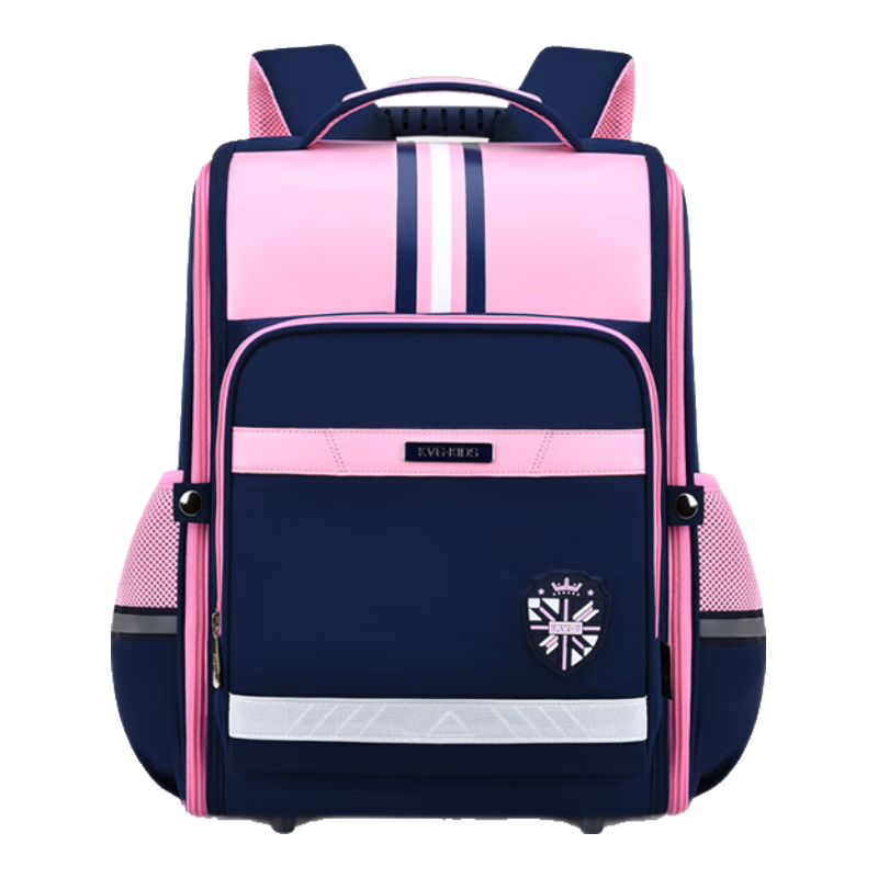 KVG Primary School Backpack for Grades 3-4 Children's Backpack British Style Lightweight Spine Protection Girls' Shoulder Bag 125cm Or More