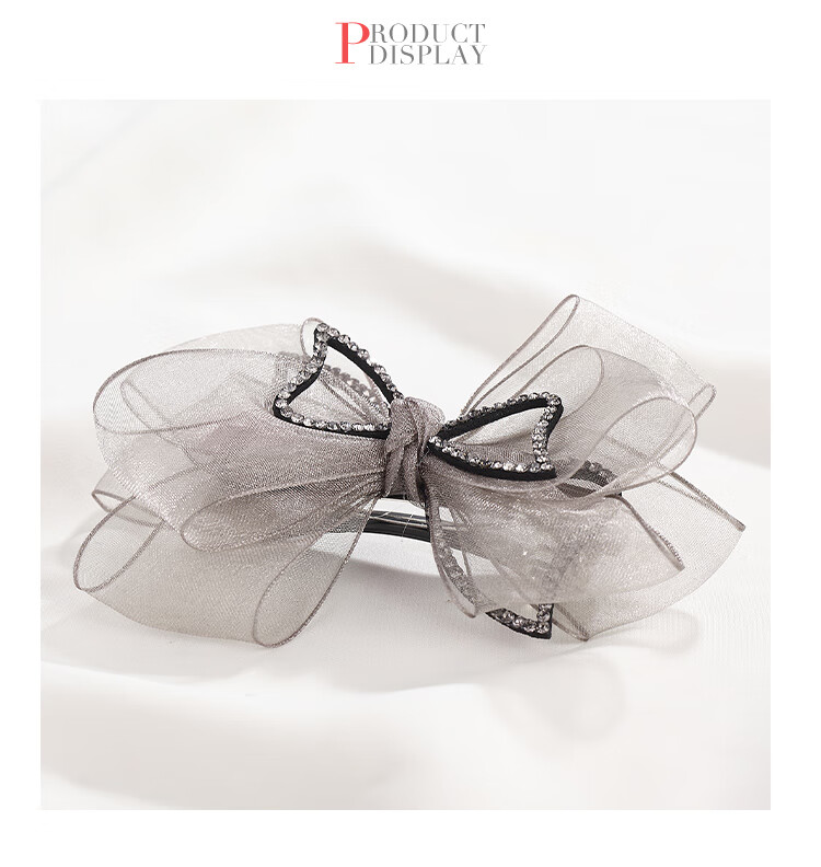 CHIMERA Elegant Back-Of Barrette, Gentle Wrinkle Half-Up Hair Clip, Spring Hair Accessory, Women's Birthday Gift 10