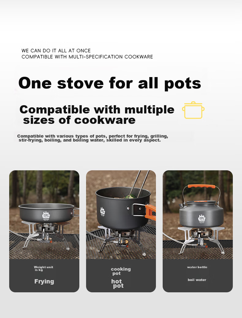 Jinyu Portable Cassette Stove Split Outdoor Windproof Burner Camping Tea Cooking Stove 9
