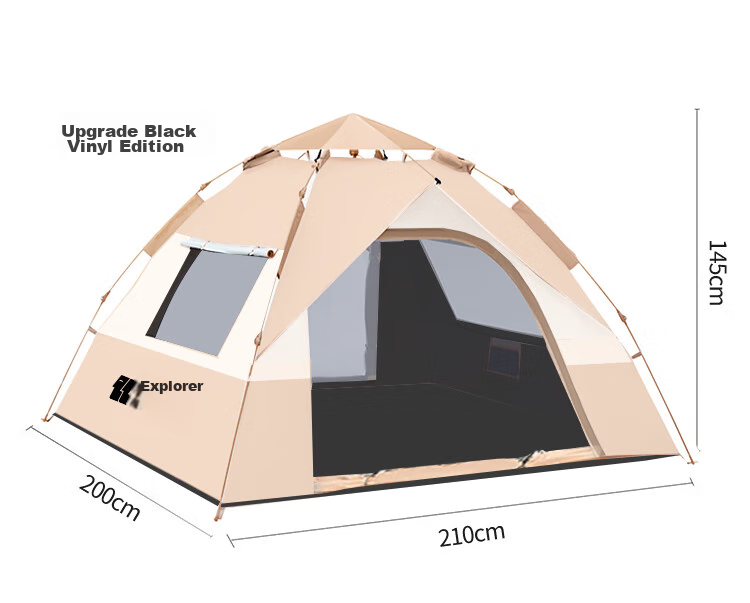 TAN XIAN ZHE Fully Automatic Sun Protection Tent, Outdoor Camping No-Setup Tent, Family Outing Camping Tent 33