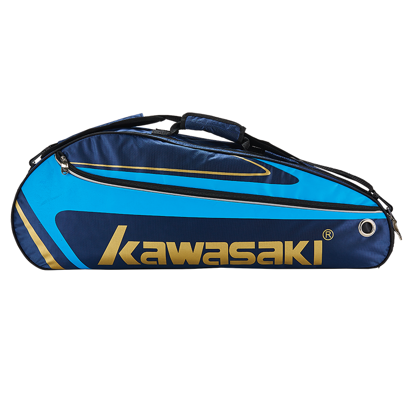 KAWASAKI Badminton Bag, Shoulder Bag, Tennis Bag for Men And Women, Separate Shoe Compartment, Badminton Racket Bag, 8327 Navy Blue
