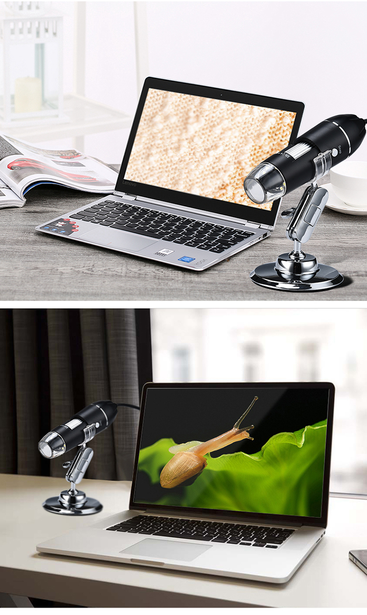 BIJIA Digital Microscope, 500x Zoomable, High-Definition Portable Electronic Magnifier, USB Connected to Computer, Capable of Taking Photos 8