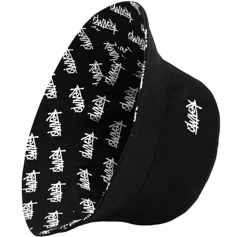 KENMO Double-Sided Fisherman Hat for Men And Women, Trendy Ins Style, Versatile Sun Protection Summer Hat, Black, One Size Fits All