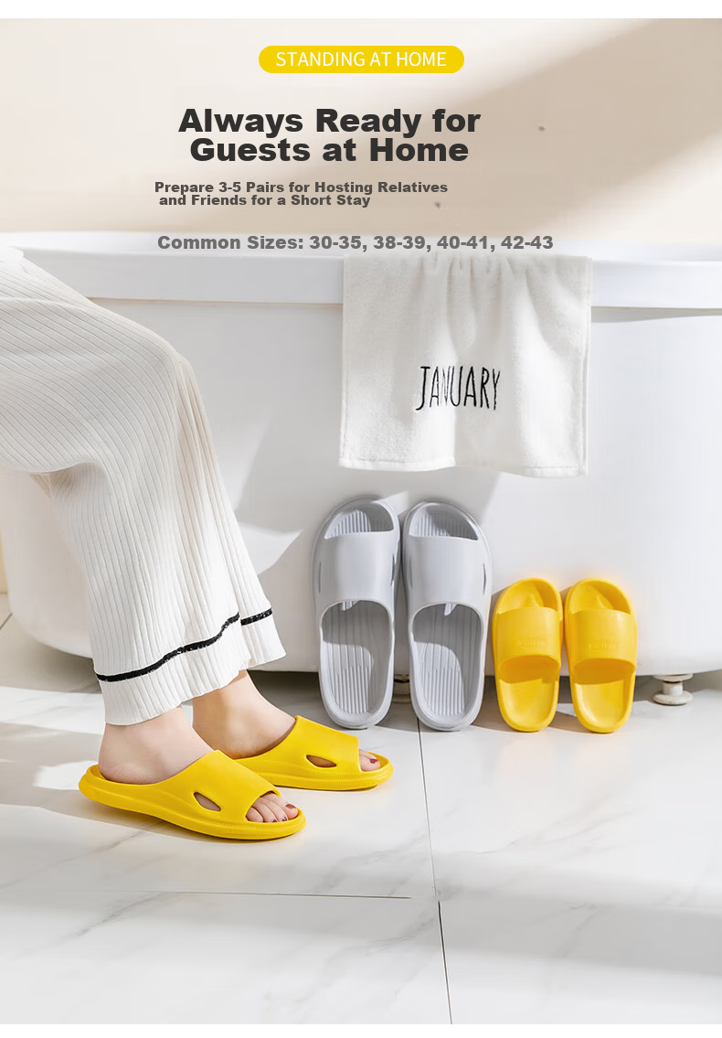 JOYTOUR Disposable Slippers, Portable Travel Bathroom Non-Slip Couples Sandals with Storage Bag, Gray 40-41 6
