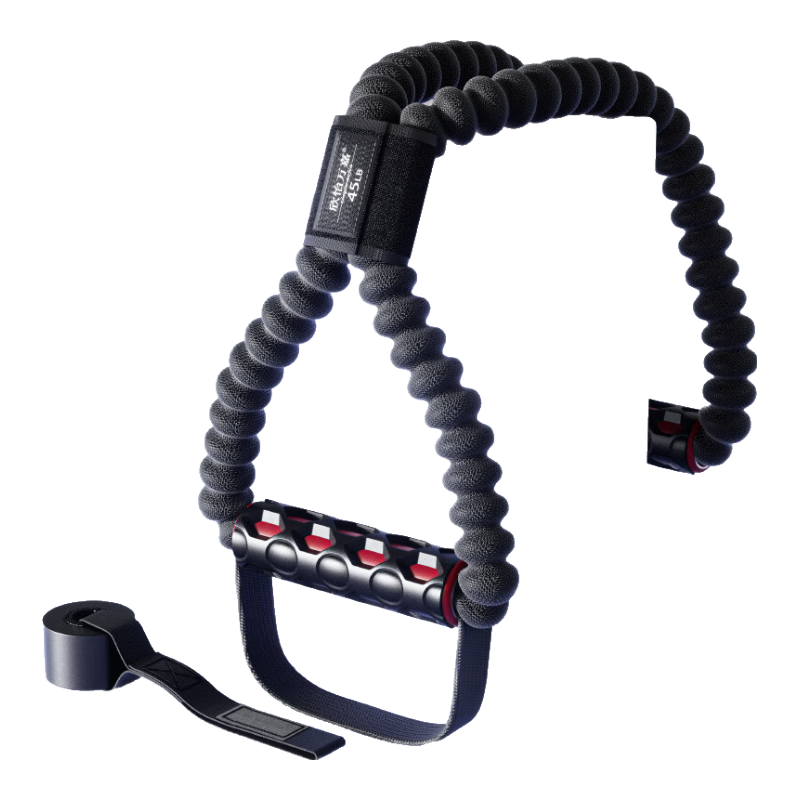 Xinyiwanjia 8-Character Pull-Up Equipment, Elastic Band Rope, Foot Pedal Fitness Stretching Band, Back Opener, Shoulder Exercise, Eight-Shaped Strength Training, Chest Expander