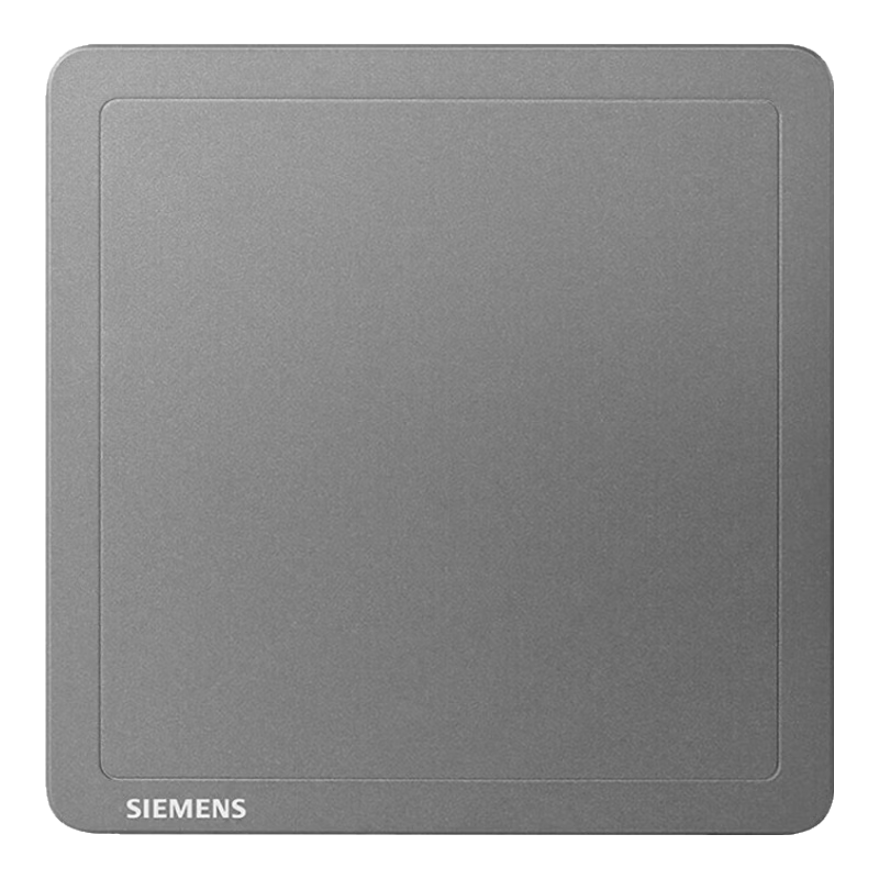 SIEMENS Blank Panel, 86-Type Concealed Switch Panel, Cover Plate White Board, Zhi Dian Dark Gray Silver 5UH14133NC07