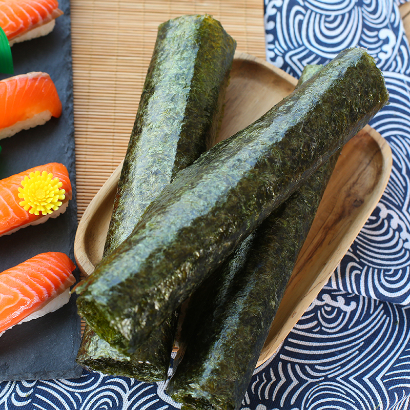 云山半寿司海苔10枚装紫菜包饭专用日式寿司调味品含寿司卷帘工具29g