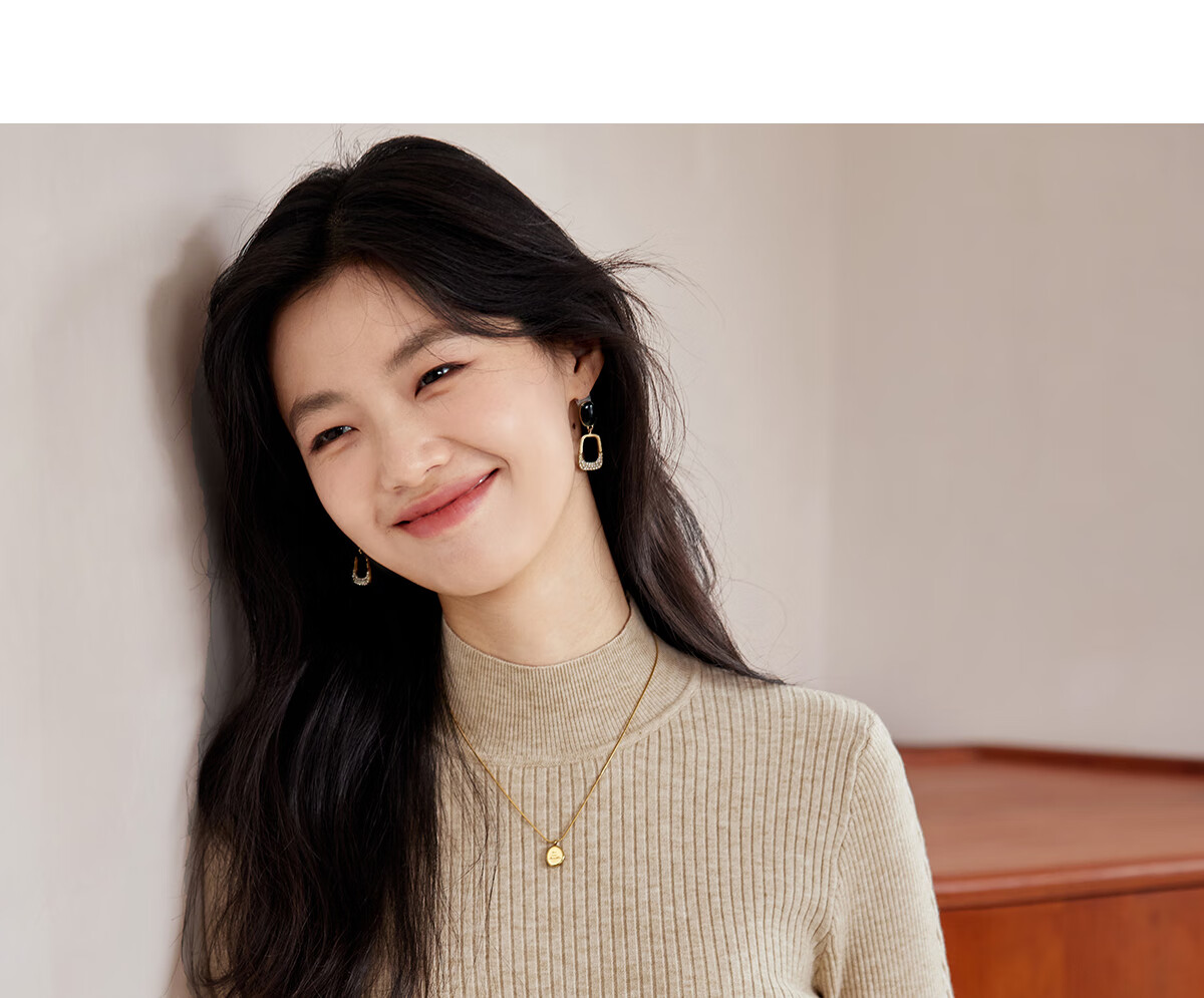 She Enjoy Women's Knitwear Half-Zip Reversible Casual Pullover Sweater T53Z053 28