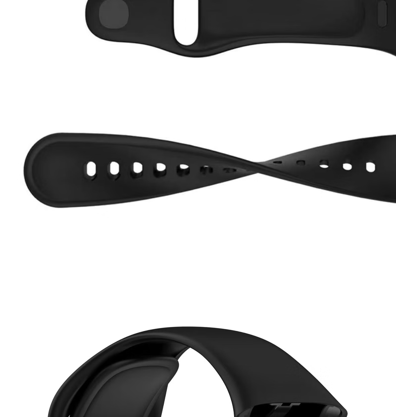 MAIKUQI Compatible with Redmi Watch 3 Watch Strap, Silicone Watchband, Smartwatch Wristband [Black] 3