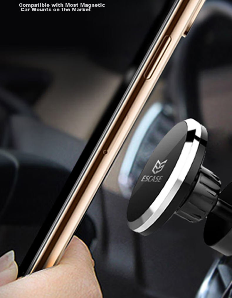 ESCASE [3-Pack] Wireless Charging Magnetic Ring MagSafe Phone Stand Circular Magnetic Disc Suction Cup for IPhone 14 And Samsung Phones, Universal White 8