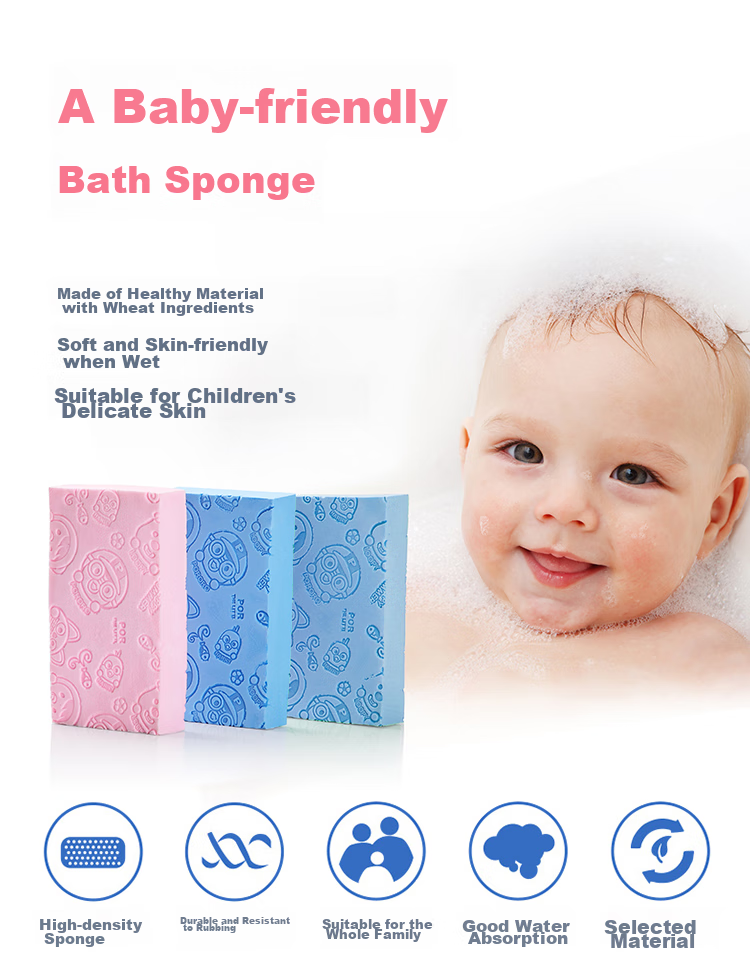 Jiebishi Bath Scrubber, Exfoliating Tool for Adults And Children, Powerful Sponge for Bathing, Mud Removal And Back Scrubbing, 3-Pack 2