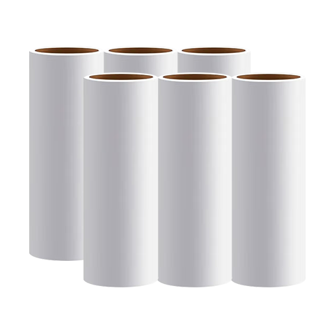 LYNN Universal Lint Roller Refills, 16cm, 6 Rolls, 360 Sheets, Replacement Paper Core for Lint Remover, Cat Hair Removal Tool