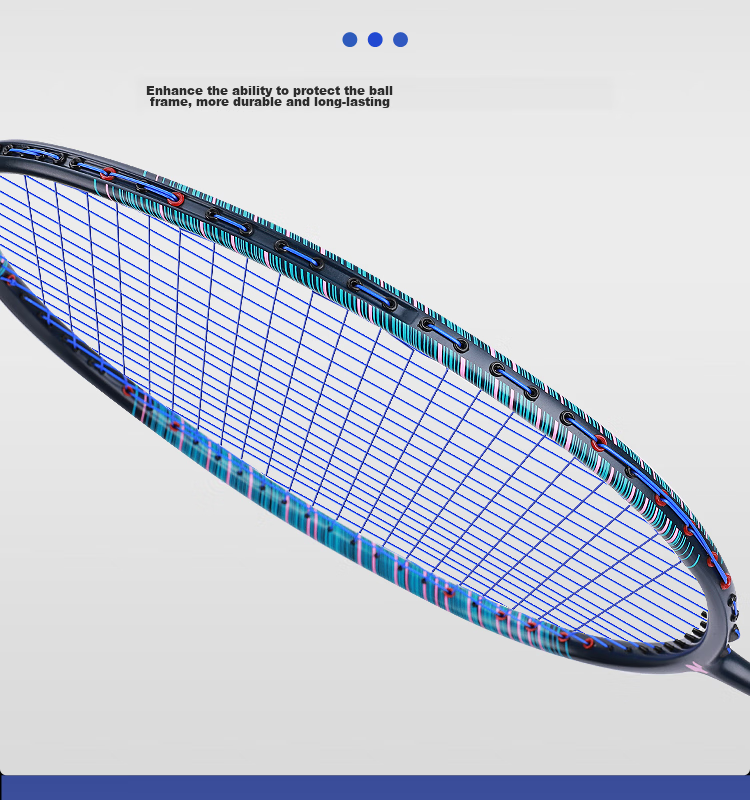 Yodiman High-Power Double Racket Mixed Color Full Carbon Badminton Racket, Ultra-Light Pair of Rackets (Pre-Strung 25 Lbs with Hand Grip Tape) 15