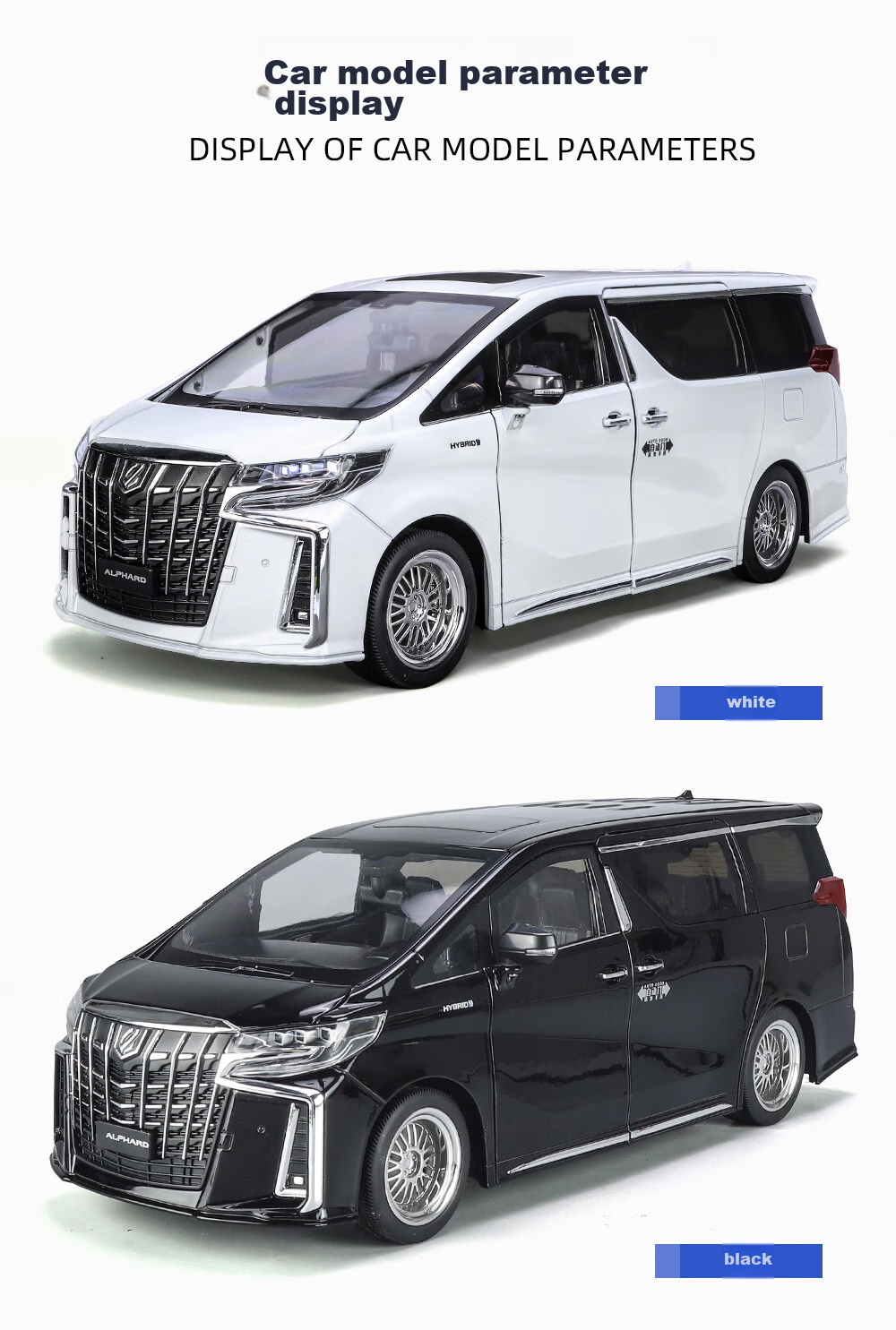 Heimanba Erfa Black 1:18 Business Car Model, Realistic Alloy Children's Toy Car, Model Toy Decoration, Toy Vehicle 3