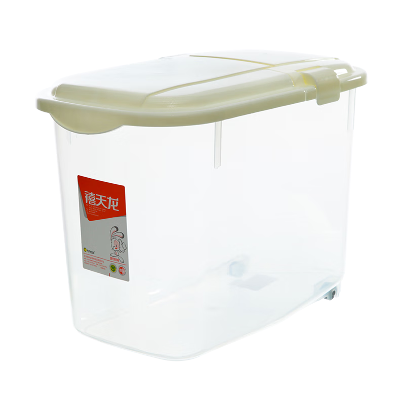 Xitiantian Dragon Rice Bucket Sealed Rice Storage Box with Wheels 20kg Large Capacity