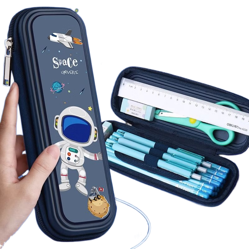 [Lowest Price Online] Shuxing Cartoon Pencil Case for Boys, Waterproof PP Stationery Pouch, Large Capacity Layered Pencil Box for First Grade Elementary School Boys, Kindergarten Pencil Case