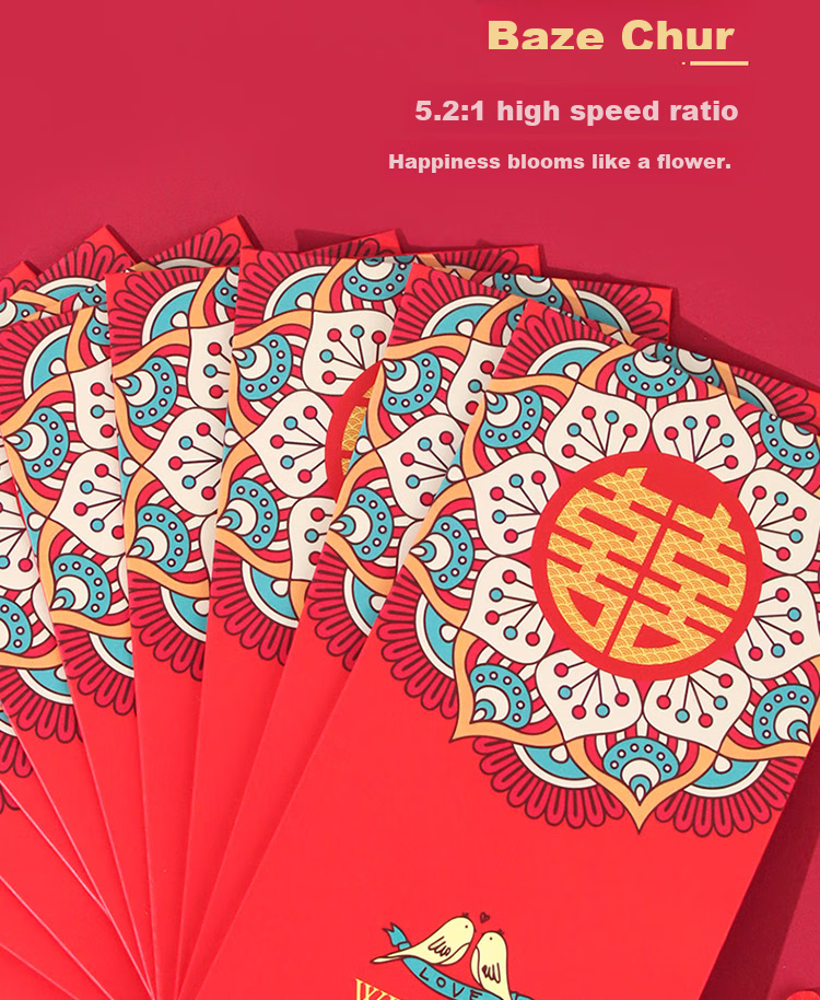Extreme Space Red Packet Wedding Special 2026 New Double Happiness Red Envelope Engagement Celebration Supplies 12-Pack Thousand Yuan Red Packets 3