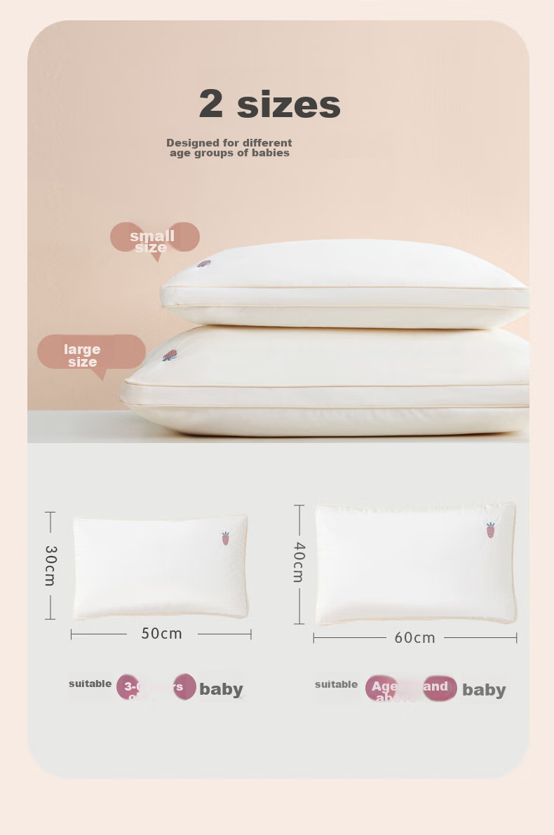 Luolaikids Pillow, 100% Cotton And Silk Protective Pillow, Maternal And Infant Class A Breathable Baby Pillow Core, Single Pillow, 30*50cm 6