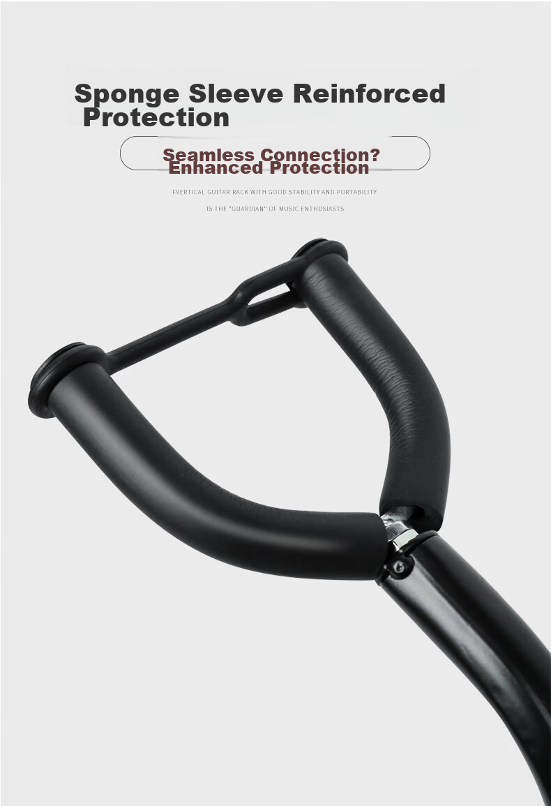 Minsine Guitar Stand A Frame Floor Stand for Lute, Ukulele, Electric Guitar And Bass Universal Support Stand 4