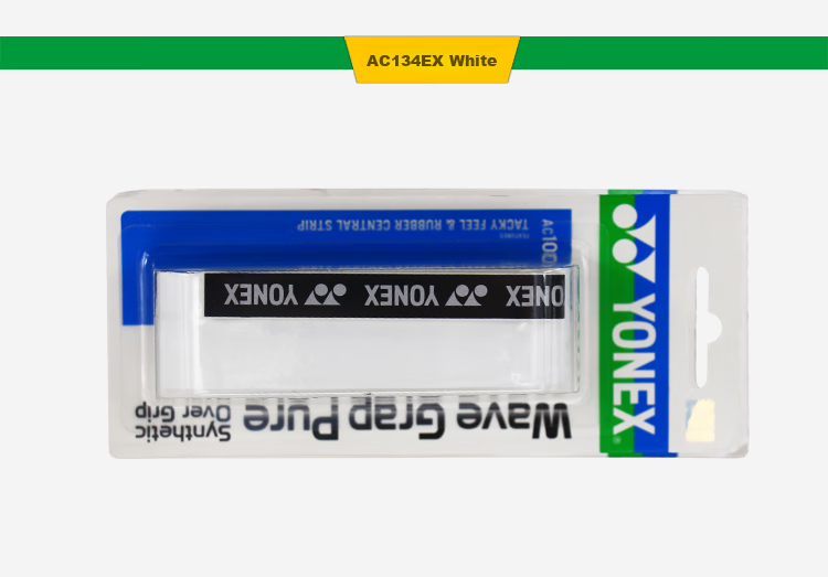 YONEX Badminton Grip Tape, Non-Slip, Sweat-Absorbing, Handle Grip Tape, AC-108WEX White 6