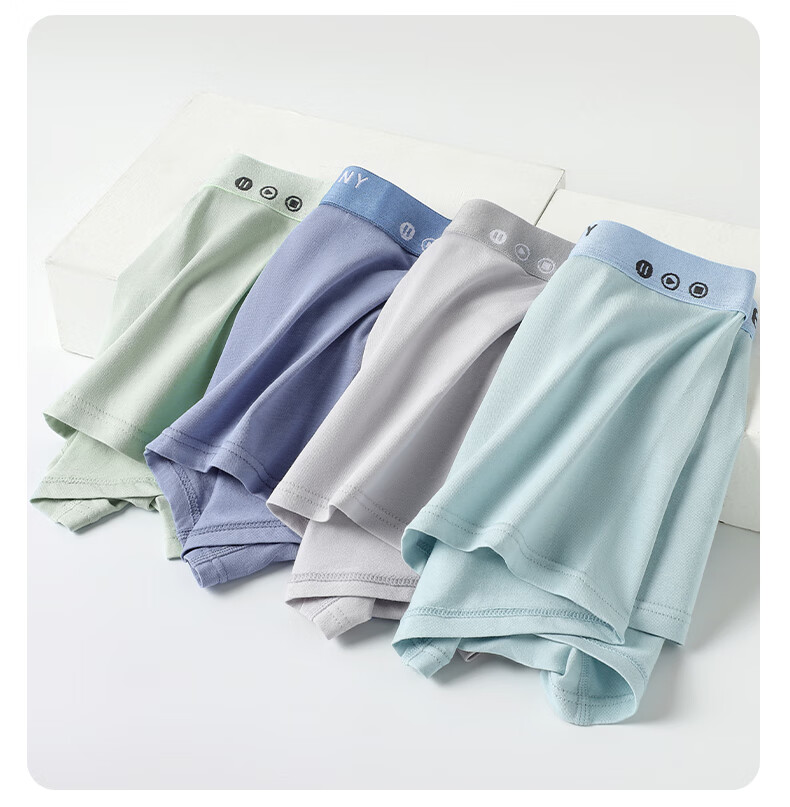 LangSha Youth Underwear for Boys, Puberty 12-16 Years Old, Cotton Boxer Briefs for Middle And High School Students, 5A Antibacterial Shorts 12
