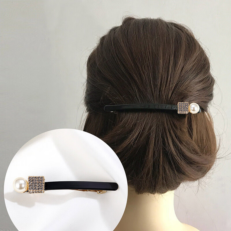 CHIMERA Youthful Classic Korean-Style Elegant Diamond Barrette Hair Clip for Women, Mid-Autumn Festival Gift