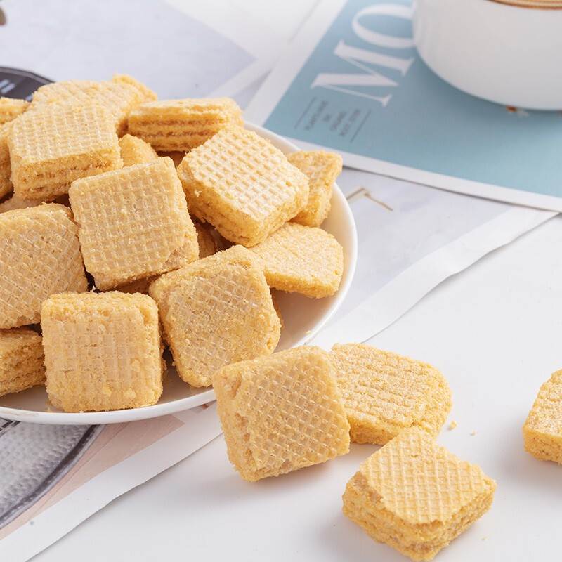 真丝豆乳威化饼干350g罐装万宝路零食儿童夹心饼干办公司下午茶糕点