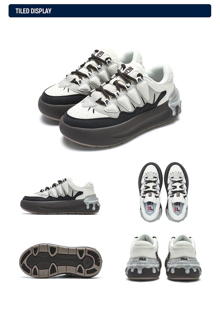 FILA Official Women's CARROT Modern Sneakers Thick Sole Height Increasing Sports Shoes 33