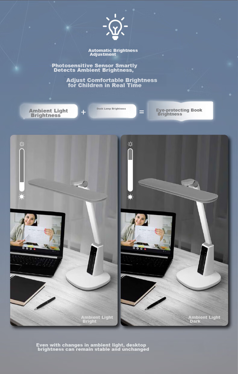 PHILIPS Reading Eye Protection Desk Lamp, Self-Operated Home Use, Full Spectrum, National AA Grade, for Students And Children, Anti-Blue Light, A1 12