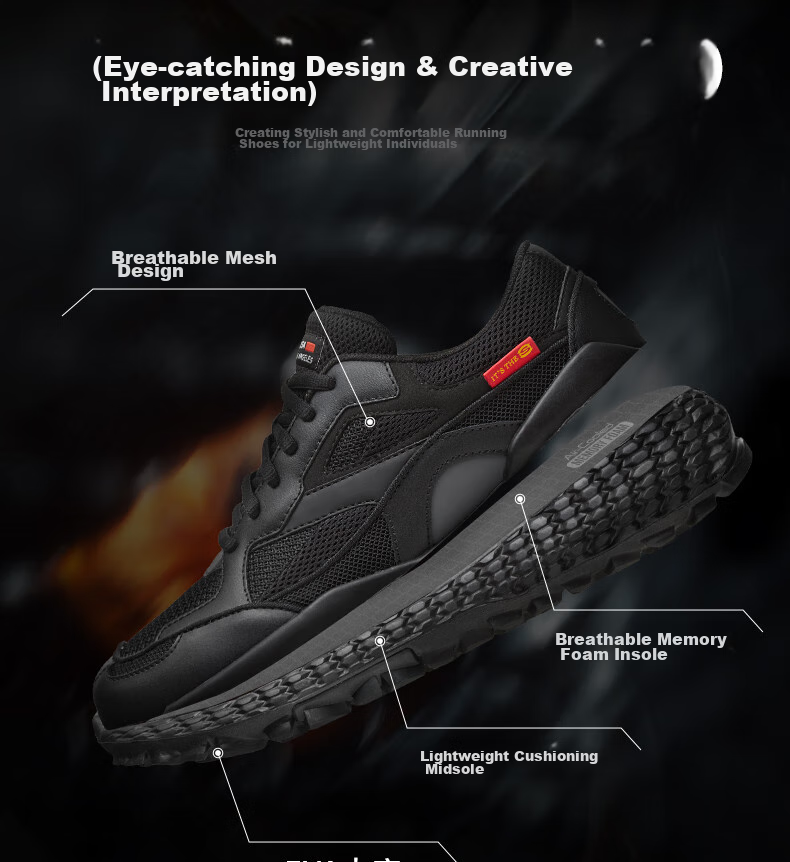 Skechers Autumn Men's Shoes, Lightweight Functional Monster Shoes Series, Trendy Dad Shoes, Comfortable Versatile Daily Sports Casual Shoes 4