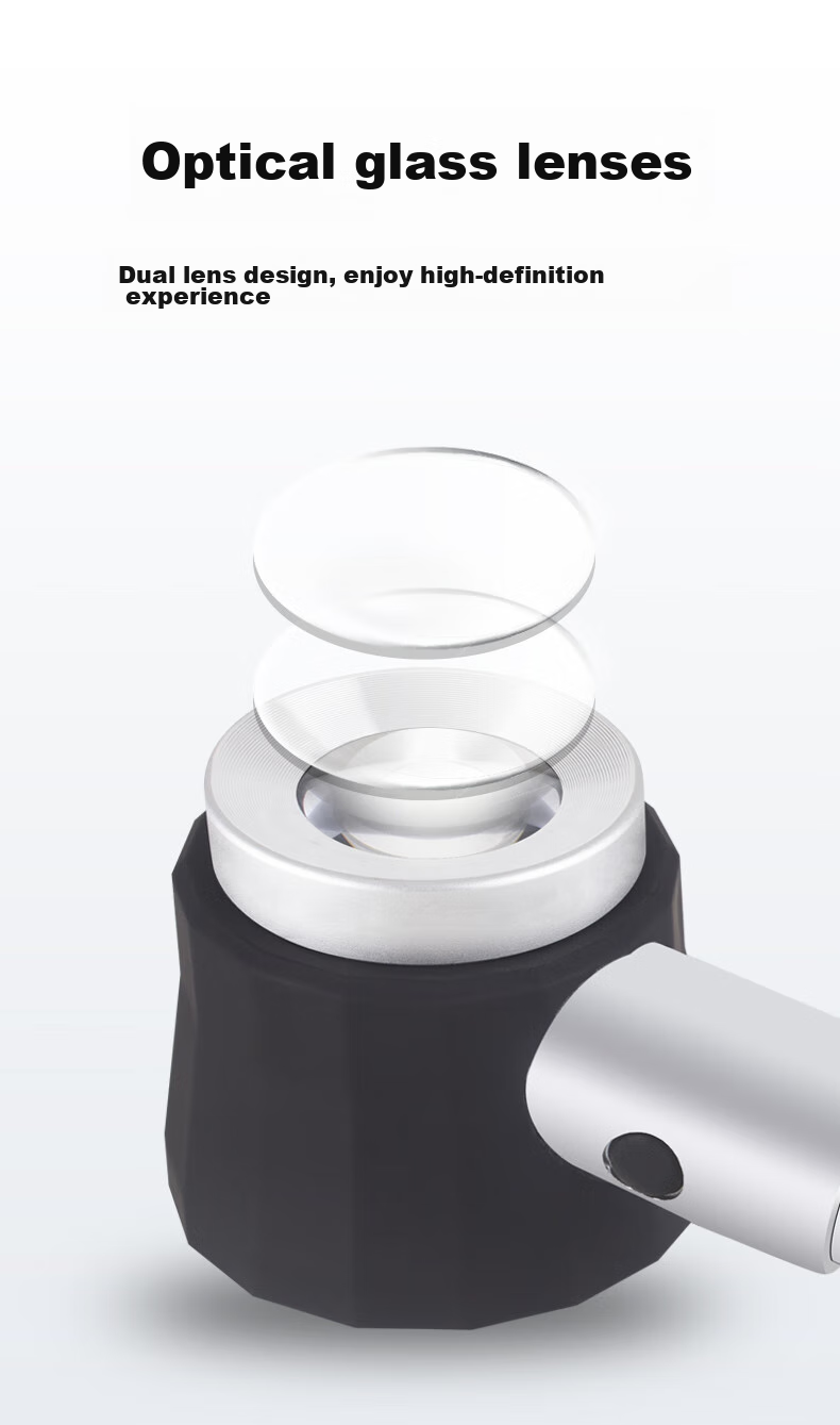 MIXOUT Magnifying Glass with High Magnification for Authenticating Liquor, Moutai, Antique Items, Stamps, with Light And Scale 3