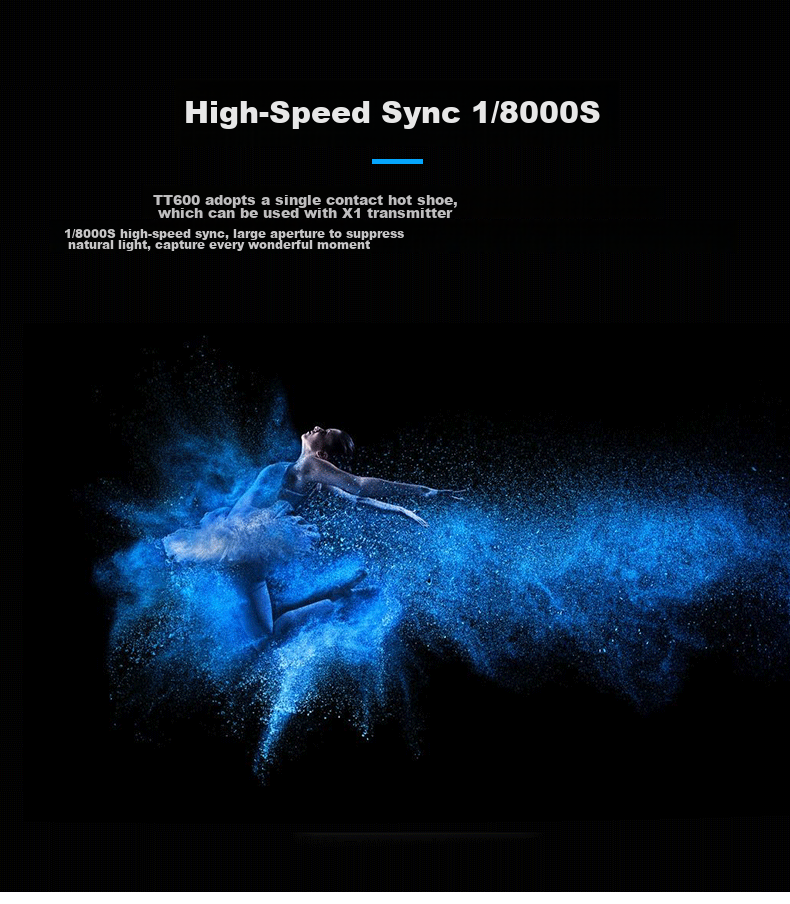 Godox TT600 Flash Hot Shoe, External Flash Photography Light with Built-In 2.4G Trigger, Universal (Except Sony) 6