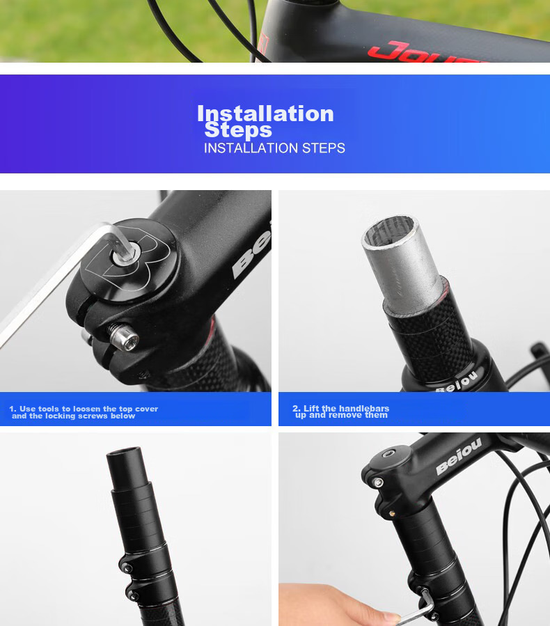 Move Iron Bicycle Aluminum Alloy Handlebar Riser, Mountain Bike Handlebar Heightener, Front Fork Stem Riser, Head Tube Extender, 10cm 14