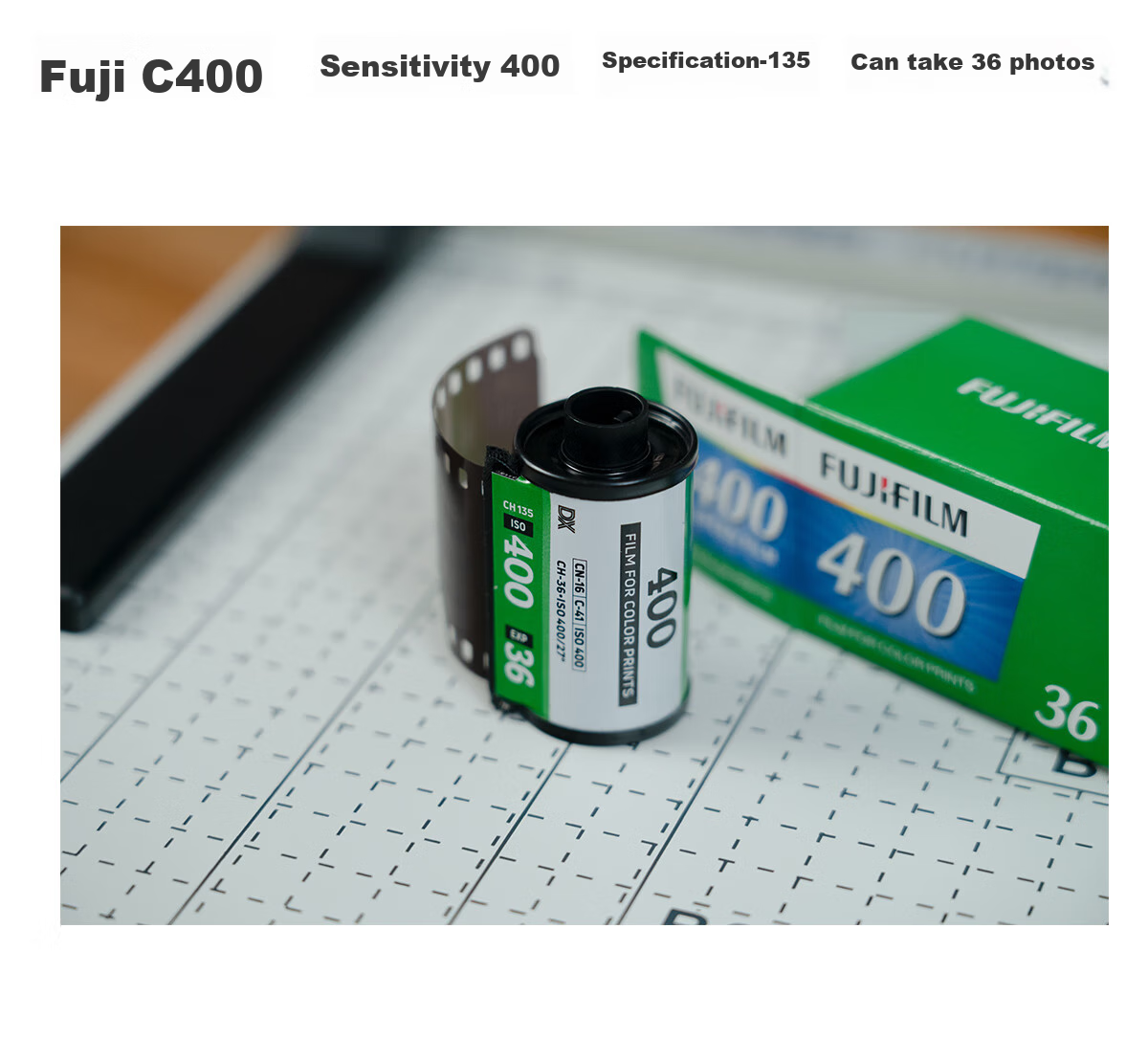 FUJIFILM Classic Color Film - C400 Film, 400 ISO, 135mm Color Film, Can Take 36 Photos 8
