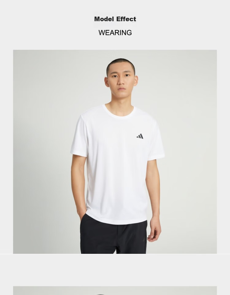 Adidas Versatile Comfortable Breathable Simple Sports Casual Short-Sleeve HR8728, Size 2XL 1