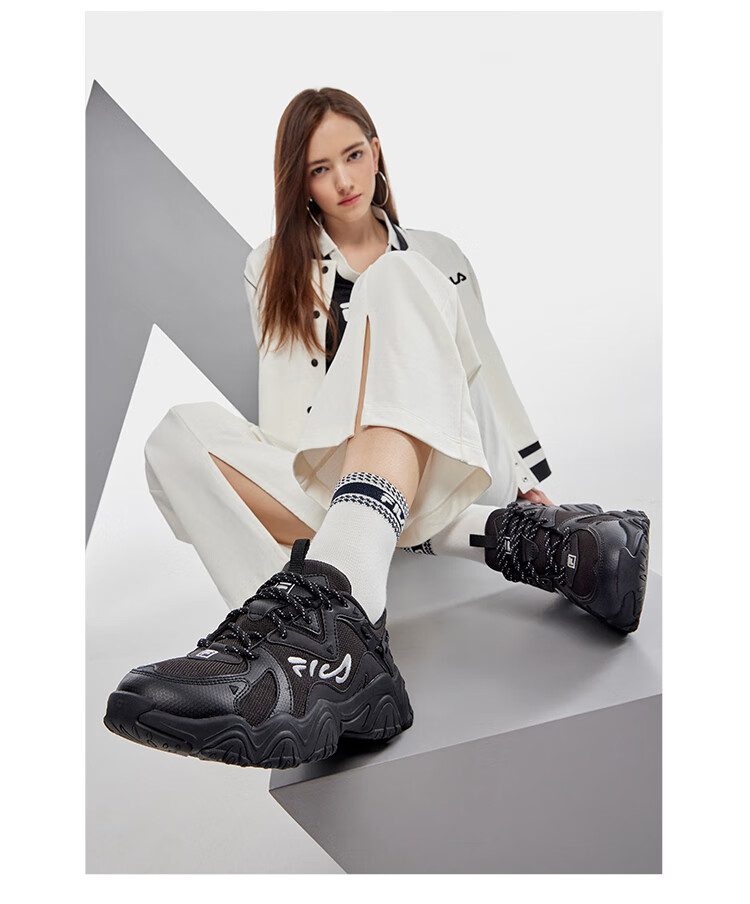 FILA Official Cat Paw Shoes 4th Generation Women's Dad Shoes Retro Casual Sports Shoes 20