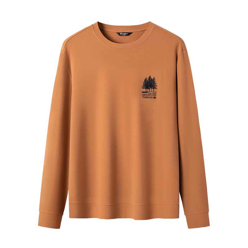 TOREAD Cotton Long-Sleeve T-Shirt for Men, Autumn And Winter Sports Comfortable Sweat-Absorbing Breathable Casual Versatile Sweatshirt TAJJCM91623