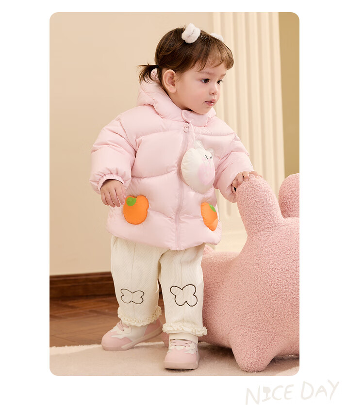BALABALA Kids Down Jacket Boys Girls Winter 2025 New Thickened Puff Down Coat Baby Warm Clothes 19