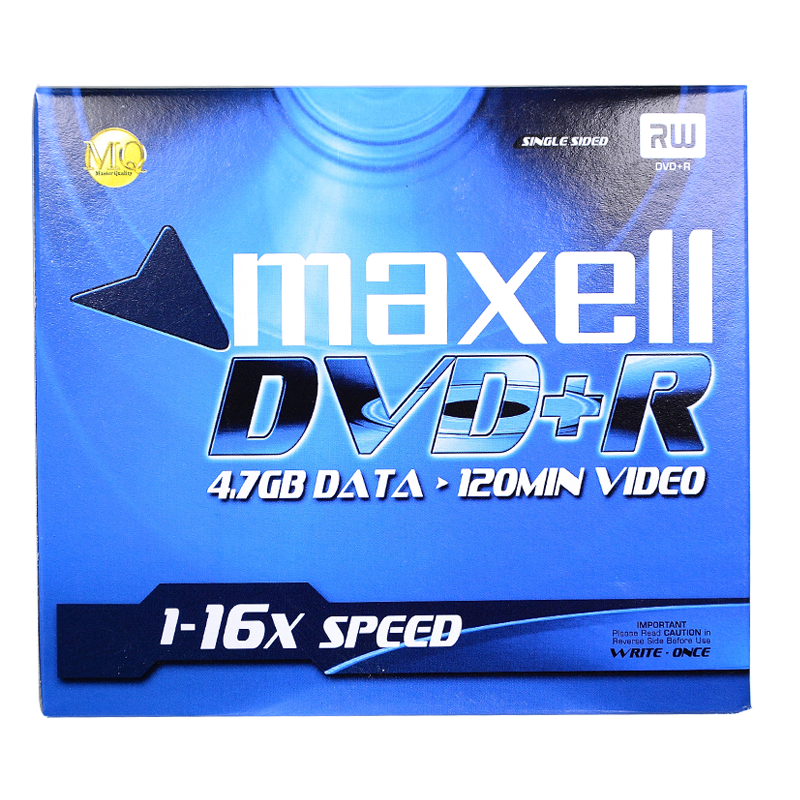 Maxell DVD+R Recordable Discs, 16x Speed, 4.7GB Capacity, Blank Optical Discs for Office Use, Pack of 5 in Box