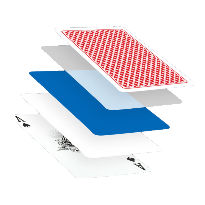 Wangjing Poker Guandan Specialized Playing Cards, Guandan Competition Dedicated Cards, Durable Double Decks of Playing Cards, Red, 2 Packs