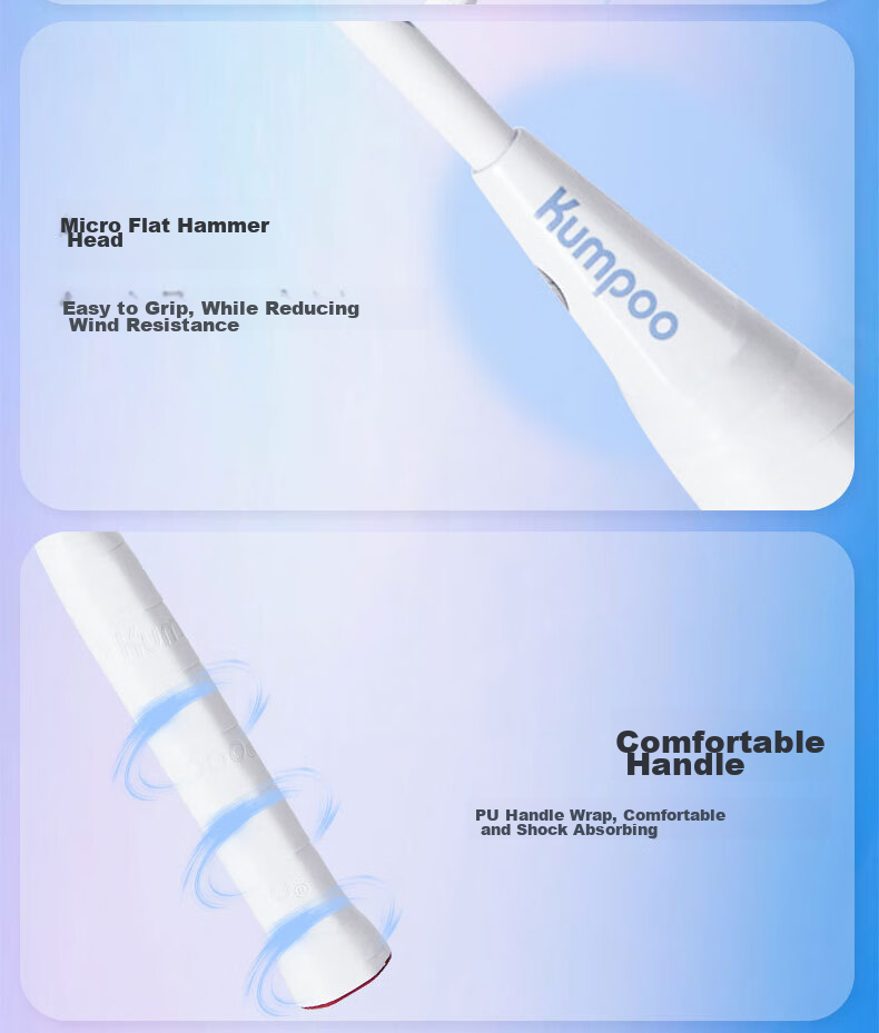KUMPOO Badminton Racket, Full Carbon Ultra-Light, Suitable for Beginners, Training Racket, Versatile for Attack And Defense, Finished Racket, Xunfeng KD883 White And Gree 8