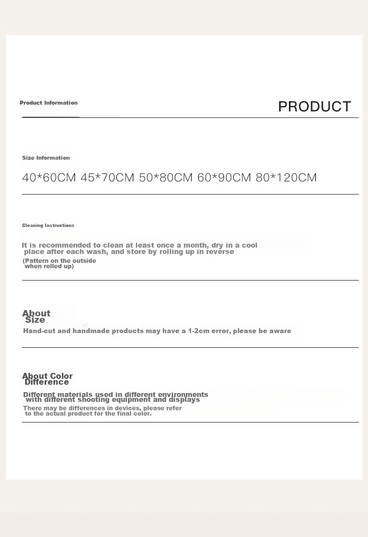 BULULOM Bathroom Entrance Non-Slip Mat, Absorbent Foot Mat, Quick-Drying Toilet Mat, Zhanxiang, 45*70cm 18