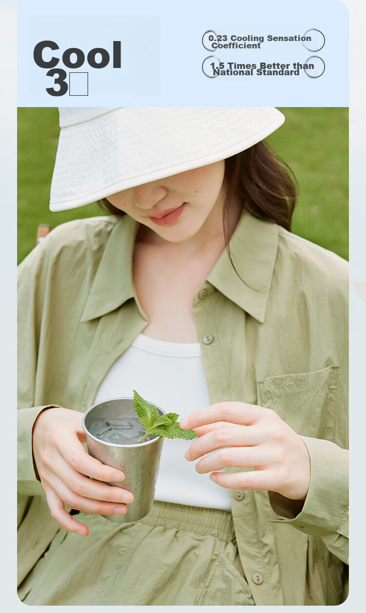INMAN UPF100+ Sun Protection Shirt for Women, Summer Fashion Blouse Jacket, Bean Green Color, Size L 6