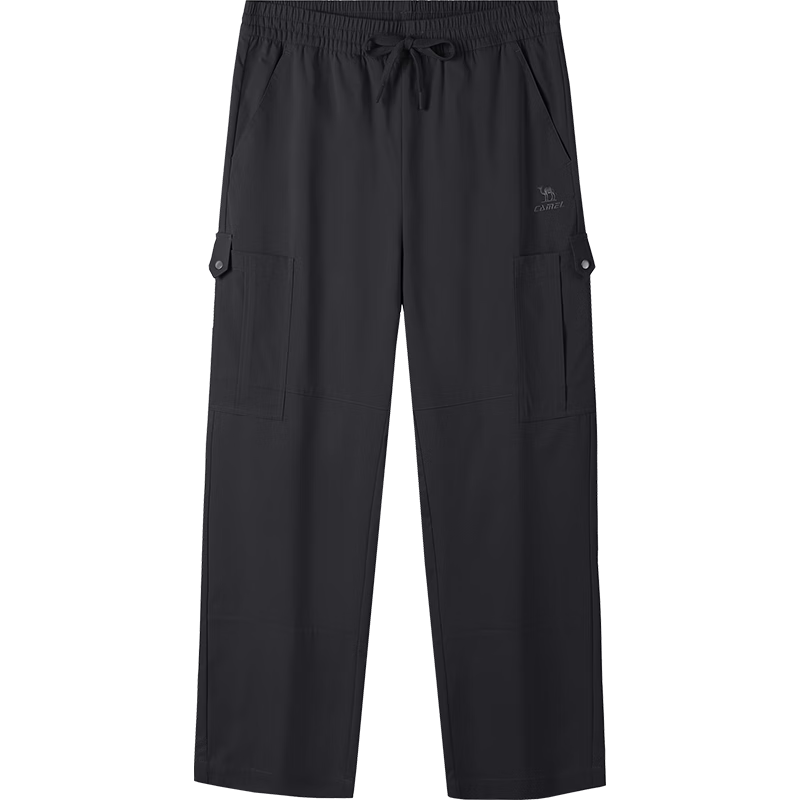 CAMEL Casual Pants for Men, Cargo Pants, Outdoor Water-Repellent, Loose-Fit Wide-Leg Straight-Waist Woven New Sports Trousers