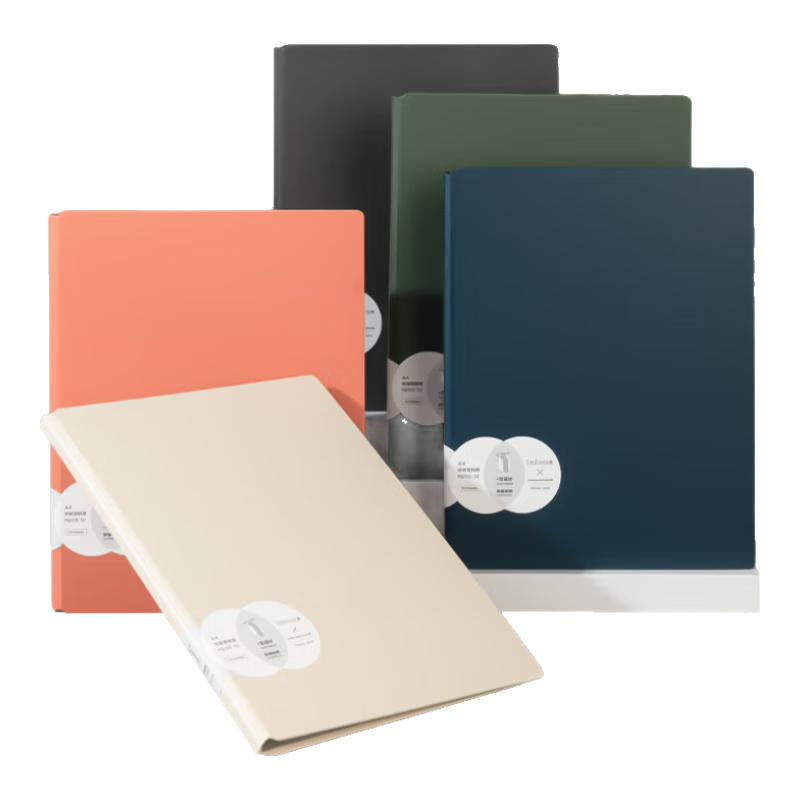 Deli A4/30-Page Document Folder, Quality Insert Pockets for Certificates, Collection Folder for Pregnancy And Prenatal Checkups, Report Organizer, Sheet Music Folder, Office Supplies PQ103-30 Black