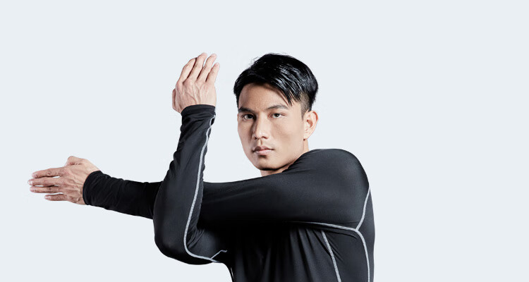 Fandimu Fleece-Lined Sports Set, Four-Piece Men's Fitness Outfit, Long-Sleeve Thin Fleece Base Layer, Elastic Training Basketball Running Set, Size M 26