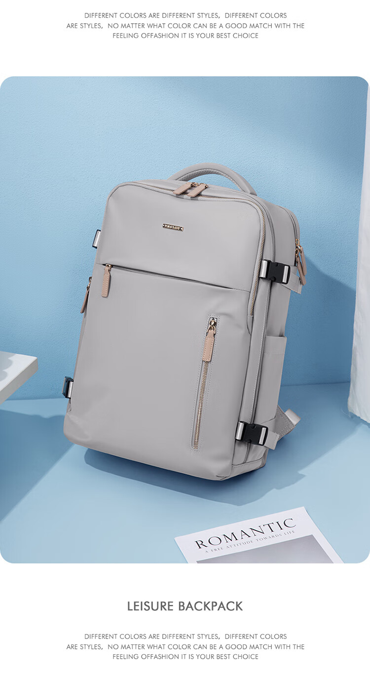 POLO Backpack for Women, Travel Bag, Large Capacity Schoolbag, Luggage Bag with 15.6-Inch Laptop Compartment, Birthday Gift 18